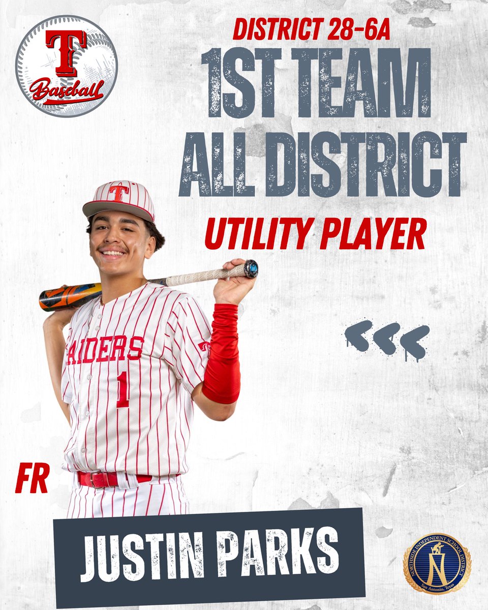 Taft Raider Baseball (@taftbaseball) on Twitter photo Congratulations to the ONLY 1st Team All District Utility Player in 28-6A NISD. Freshman, Justin Parks! Big future ahead and much deserved recognition for one of the best in the 2028 class! <a href="/justinparks2028/">Justin Parks</a> <a href="/billycraft08/">Coach Billy Craft</a> <a href="/taft_club/">Taft Raider Athletic Booster Club</a> <a href="/NISD/">Northside ISD</a> <a href="/TaftRaider/">Taft Raider Football</a> <a href="/NISDTaft/">Taft HS</a> <a href="/RStade34/">Ricky Stade</a> Congratulations to the ONLY 1st Team All District Utility Player in 28-6A NISD. Freshman, Justin Parks! Big future ahead and much deserved recognition for one of the best in the 2028 class! <a href="/justinparks2028/">Justin Parks</a> <a href="/billycraft08/">Coach Billy Craft</a> <a href="/taft_club/">Taft Raider Athletic Booster Club</a> <a href="/NISD/">Northside ISD</a> <a href="/TaftRaider/">Taft Raider Football</a> <a href="/NISDTaft/">Taft HS</a> <a href="/RStade34/">Ricky Stade</a>