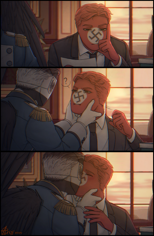 #CoutryHumans, #countryhumansprussia, #countryhumansthirdreich
Young Reich is quite cute and attractive.