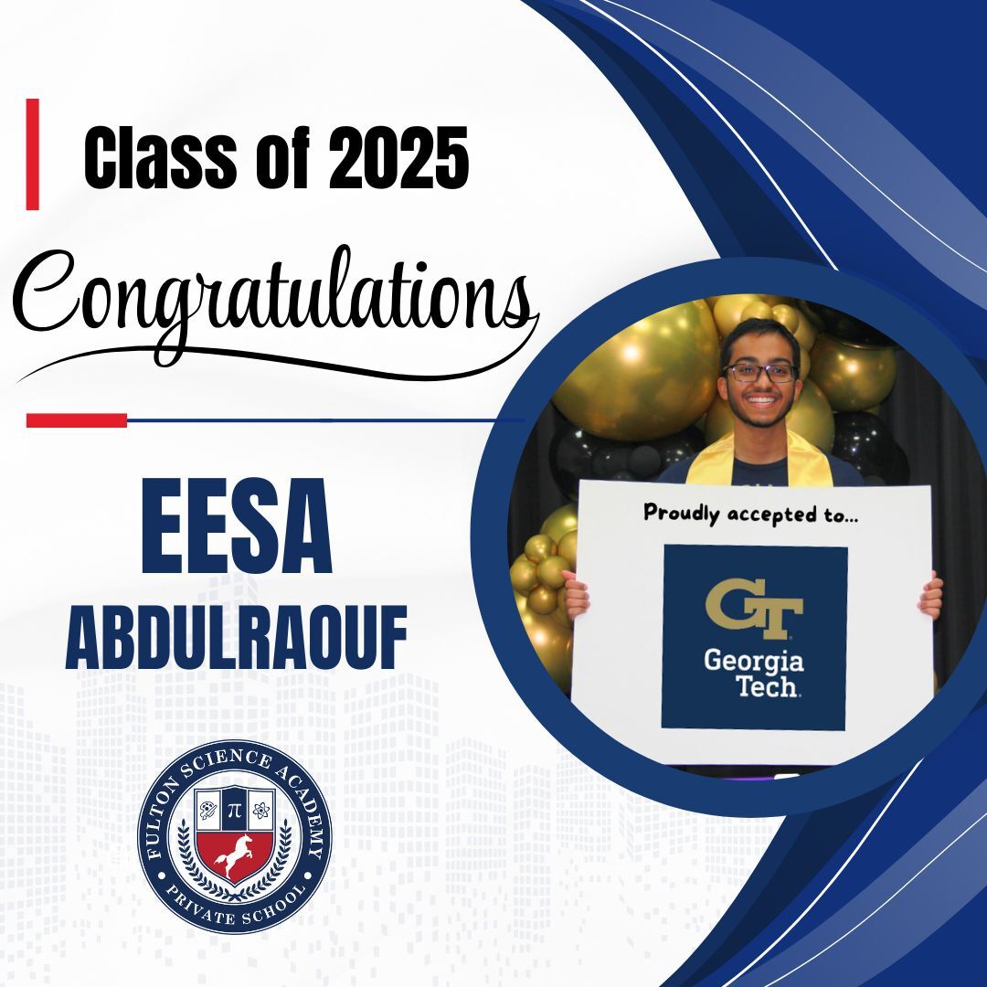 FSAPrivate's tweet image. 🎓 Senior Shoutouts !

We’re so proud of your accomplishments and college acceptances—your futures are bright! 🌟Today we celebrate: Eesa, Fatima, Grayson, and Sahasra

You’ve made your mark at FSA. Stay tuned for more shout outs to come!

#FSAGrad25 #CollegeBound #Classof2025