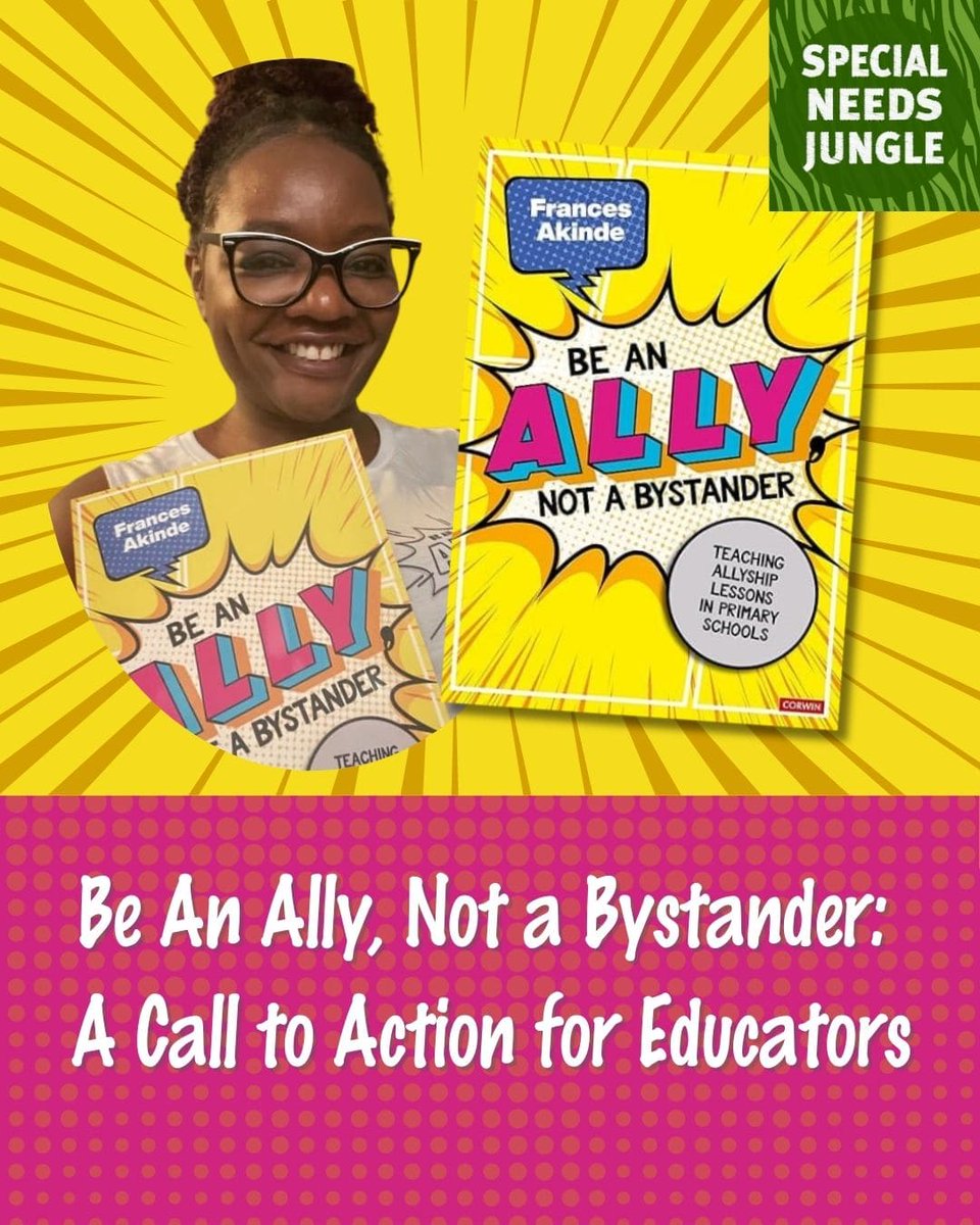Special Needs Jungle (@spcialndsjungle) on Twitter photo ENTER OUR NEW GIVEAWAY! An essential read from SEND expert and parent, <a href="/frankietweetart/">InclusionHT</a> Be An Ally, Not a Bystander: A Call to Action for Educators. She’s offering two copies in our giveaway! specialneedsjungle.com/ally-not-bysta… ENTER OUR NEW GIVEAWAY! An essential read from SEND expert and parent, <a href="/frankietweetart/">InclusionHT</a> Be An Ally, Not a Bystander: A Call to Action for Educators. She’s offering two copies in our giveaway! specialneedsjungle.com/ally-not-bysta…
