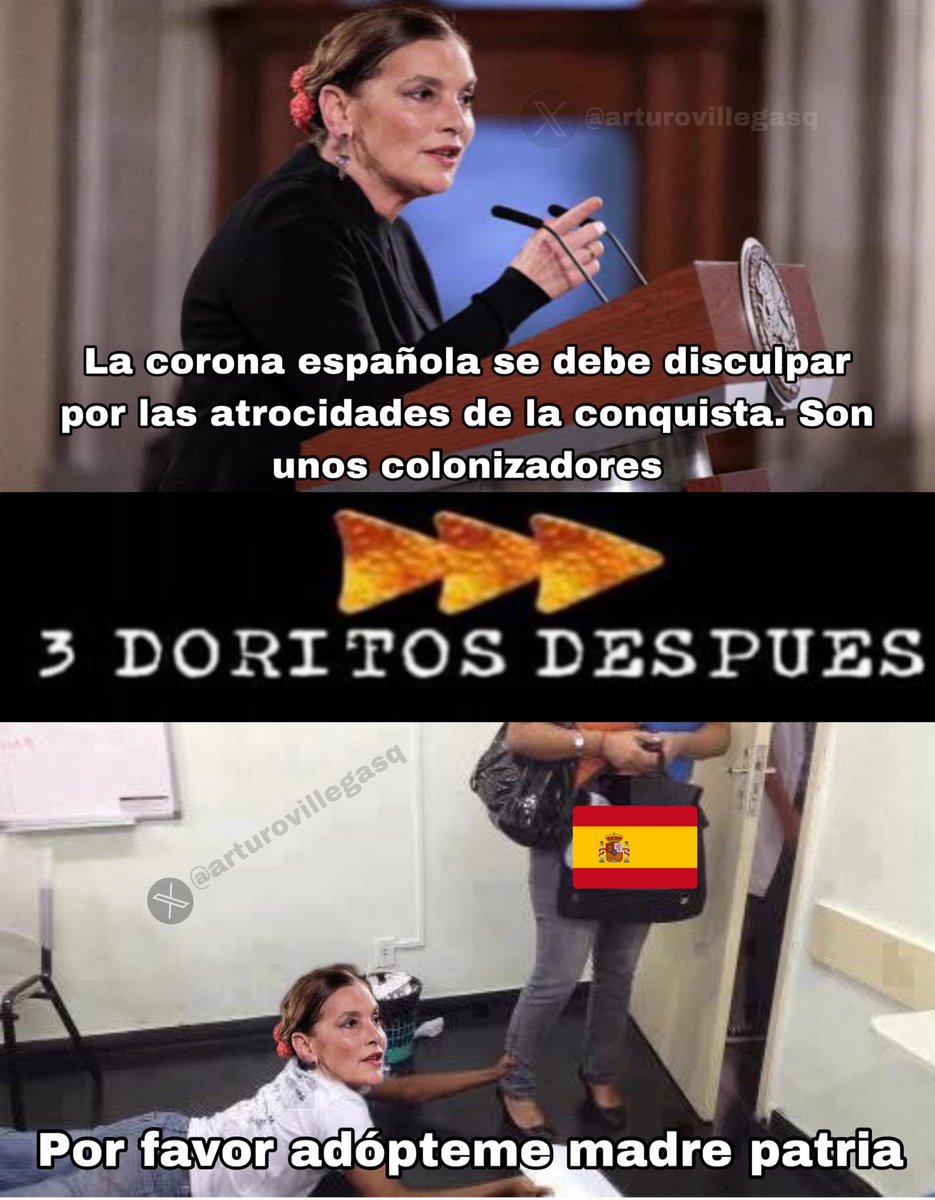 Así Beatriz Gutiérrez Müller con España 😹😹