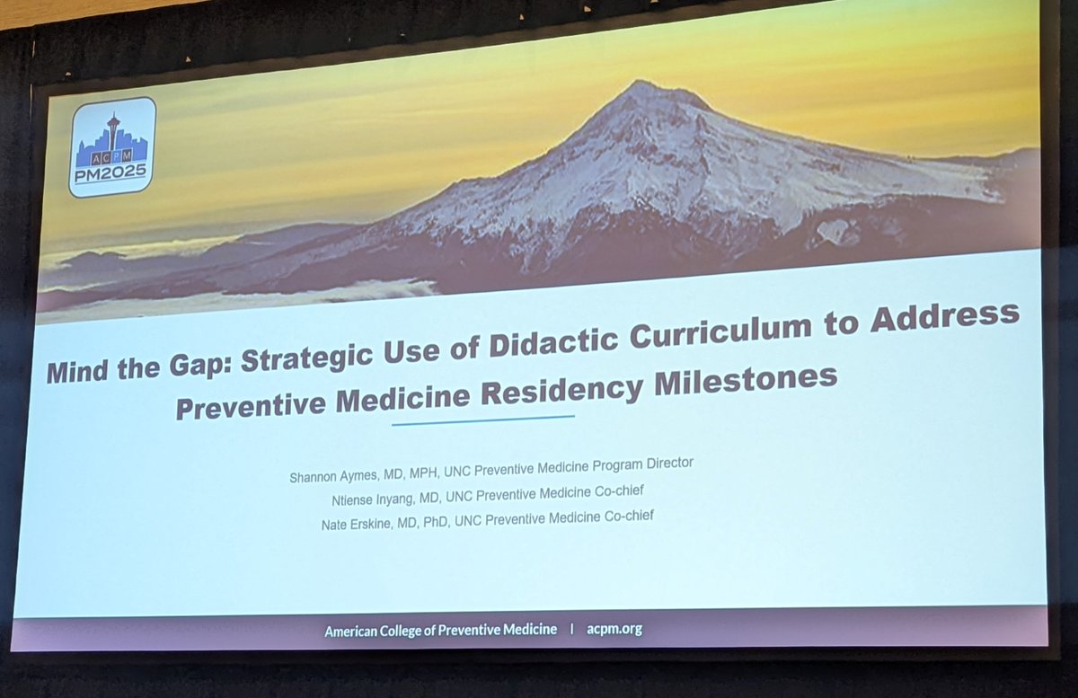 #PM2025 PD Shannon Aymes and Co-Chief Ntiense Inyang presenting on Curriculum innovations. <a href="/uncfammed/">UNC Family Medicine</a> <a href="/ACPM_HQ/">ACPM</a>