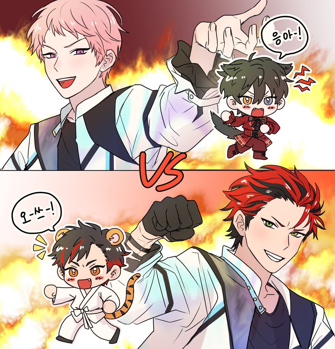 ...CP 연성 할라했는데 싸움붙엿긔 쿠로슈... #紅宗