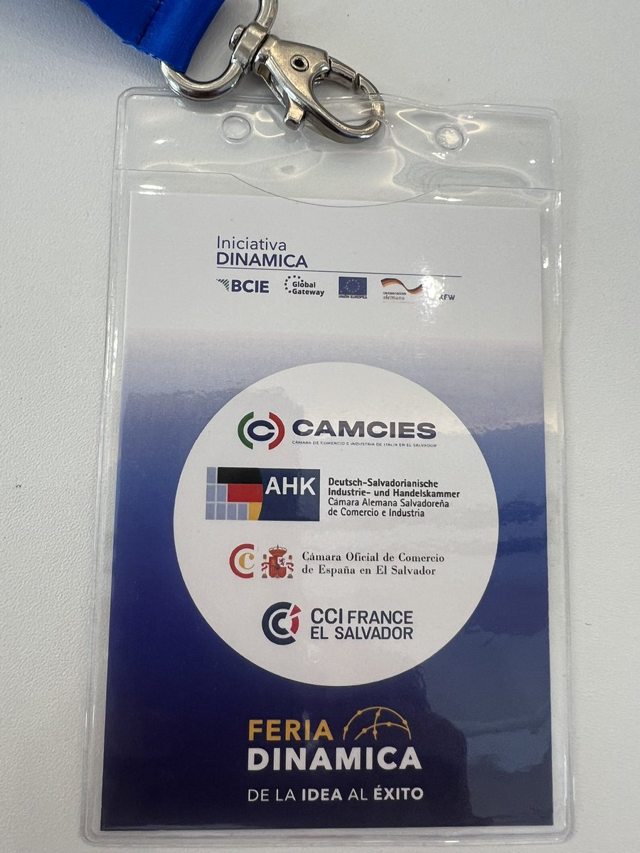 La CCI France El Salvador participa con un stand junto con las otras Cámaras que conforman la Unión de Cámaras de la Unión Europea a la feria DINÁMICA 2025 impulsada por el BCIE, la UE y KFW donde participan varios emprendedores y Mipymes.