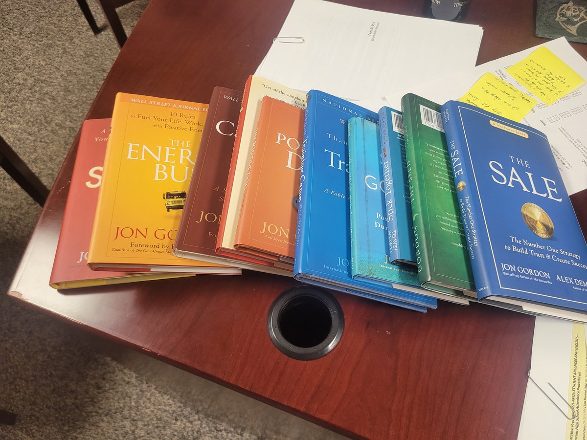 Excited today when I learned <a href="/JonGordon11/">Jon Gordon</a> is the Keynote for the annual <a href="/MOEducation/">Missouri DESE</a> Administrator conference in July. I read Training Camp every year before school starts to get focused on the things that matter for kids. Which book should I reread first? <a href="/DrClintFreeman/">Dr. Clint J. Freeman</a>
