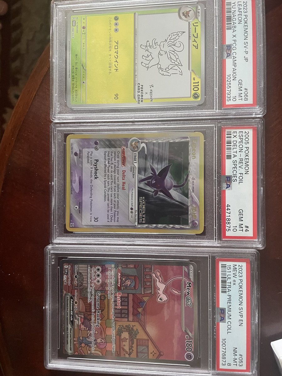 iancards11's tweet photo. Great Mail day! Anyone interested in leafeon or espeon let me know https://t.co/yAwlbJTVuj