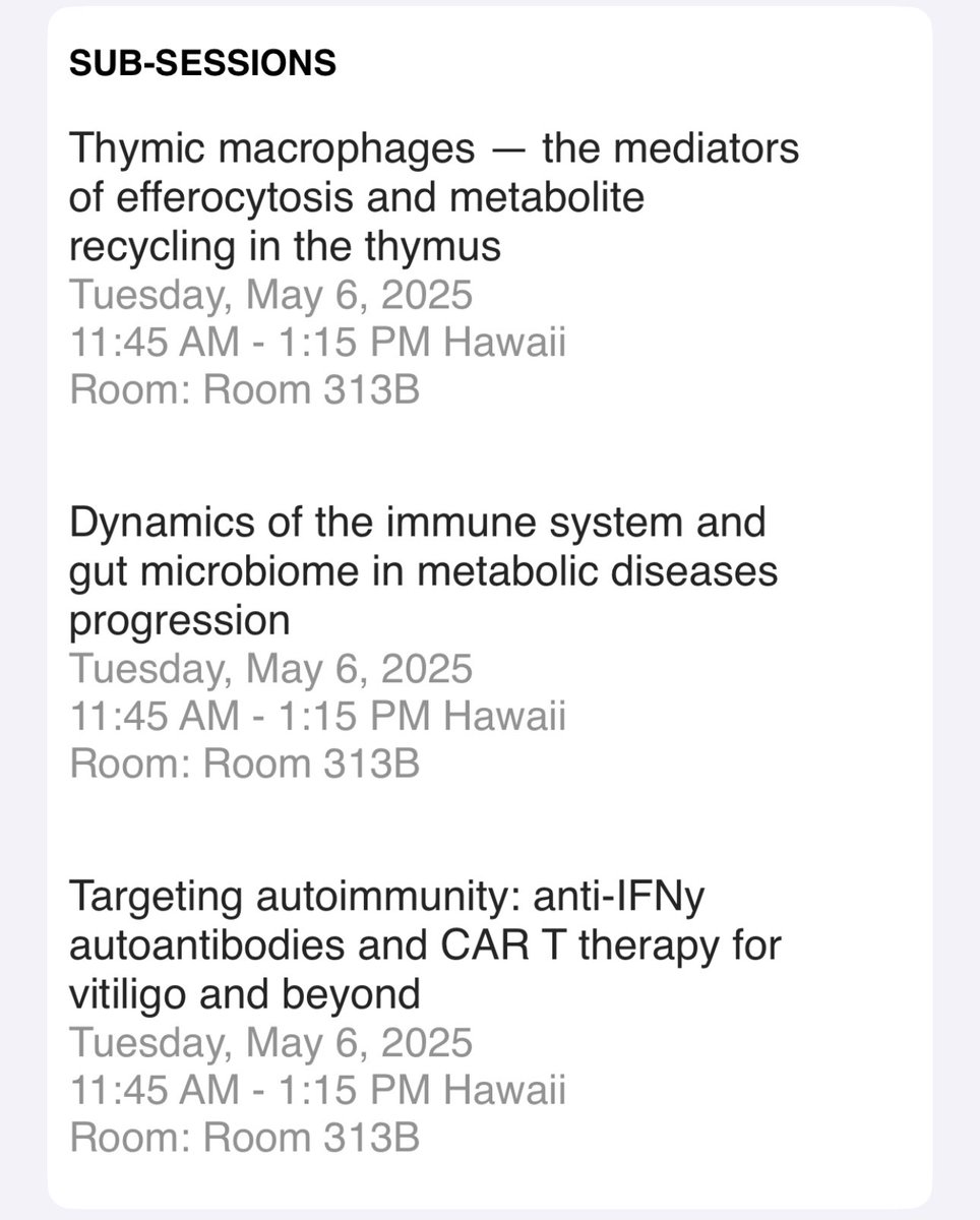 JianDaLin0417's tweet photo. Excited to share our latest research from the lab at the CSIT Guest Symposium during IMMUNOLOGY2025! An excellent lineup of talks awaits—join us to learn more!

#IMMUNOLOGY2025 
#AAI2025 https://t.co/59pdw1xji8