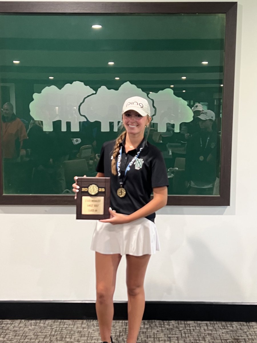 Congratulations to Norman North golfer Harlow Gregory- 2025 Class 6A Individual Champion!!
🥇