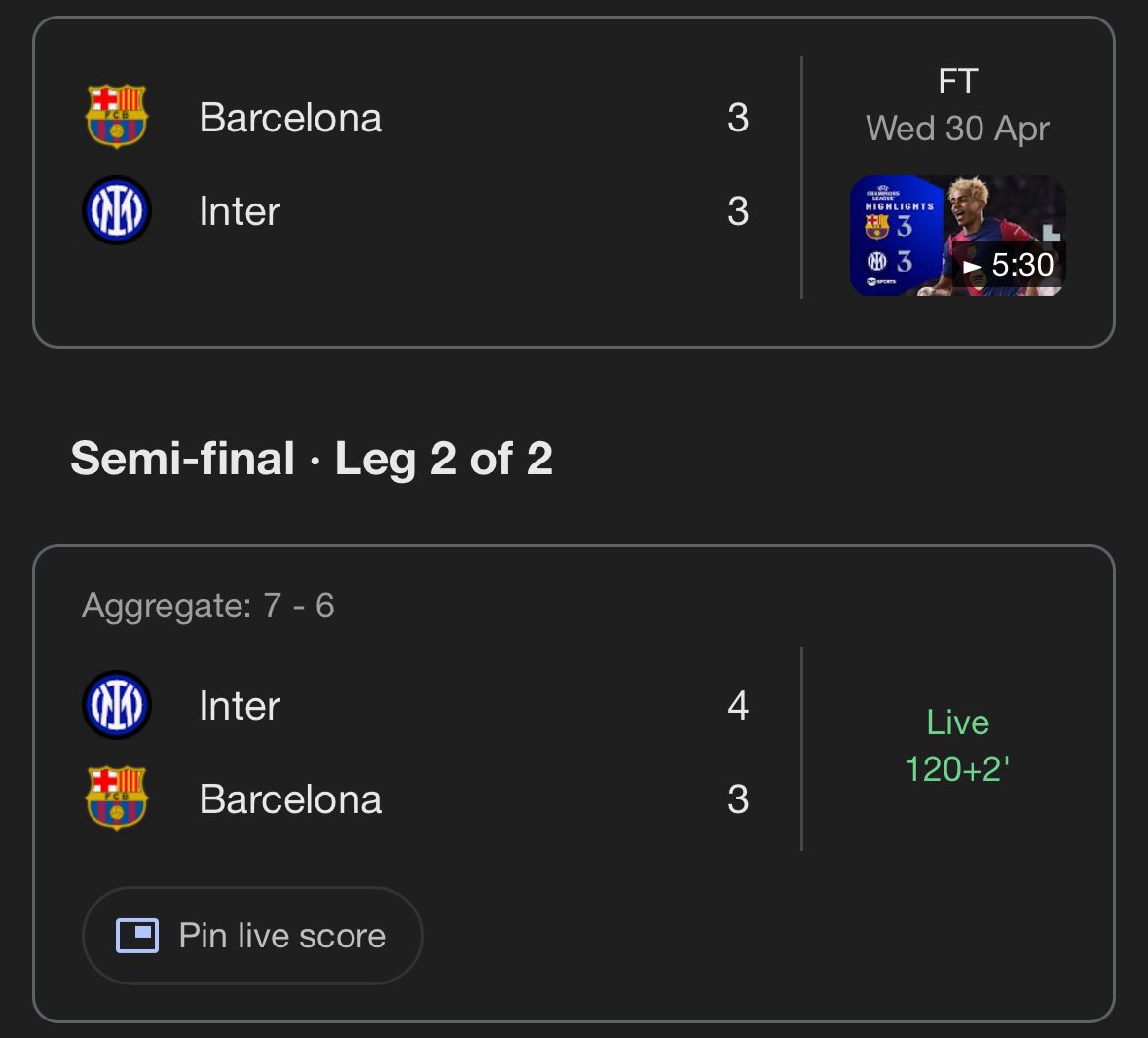 StokeyyG2's tweet photo. Inter Milan and Barcelona.

Take a bow. https://t.co/n6sbUlzjzq