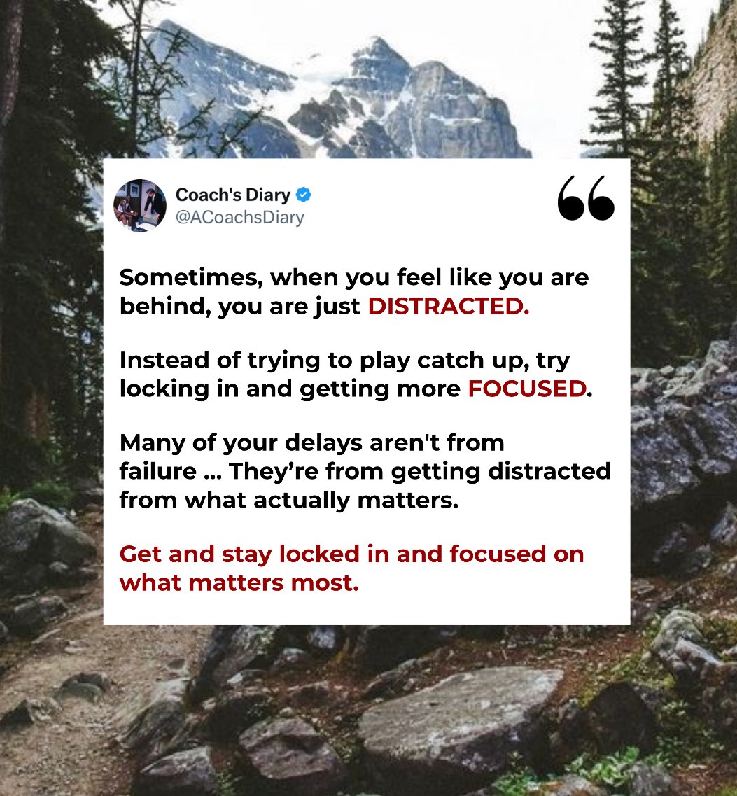 Don’t. Get. Distracted. Lock. In.