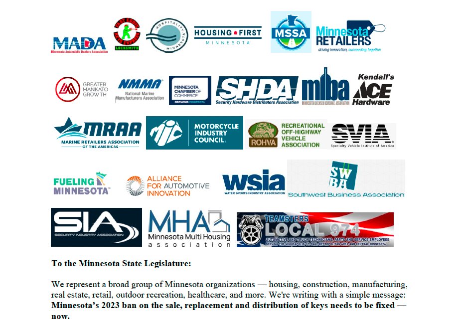 UnlockMN2025's tweet image. Our coalition letter to the members of the Commerce Policy and Finance Commerce Committee asking them to fix the key ban in MN. unlock-mn-coalition-letter.tiiny.site
@KaohlyVangHer @maxrrymer @DrMattKleinMN @DahmsForSenate @JudySeeberger