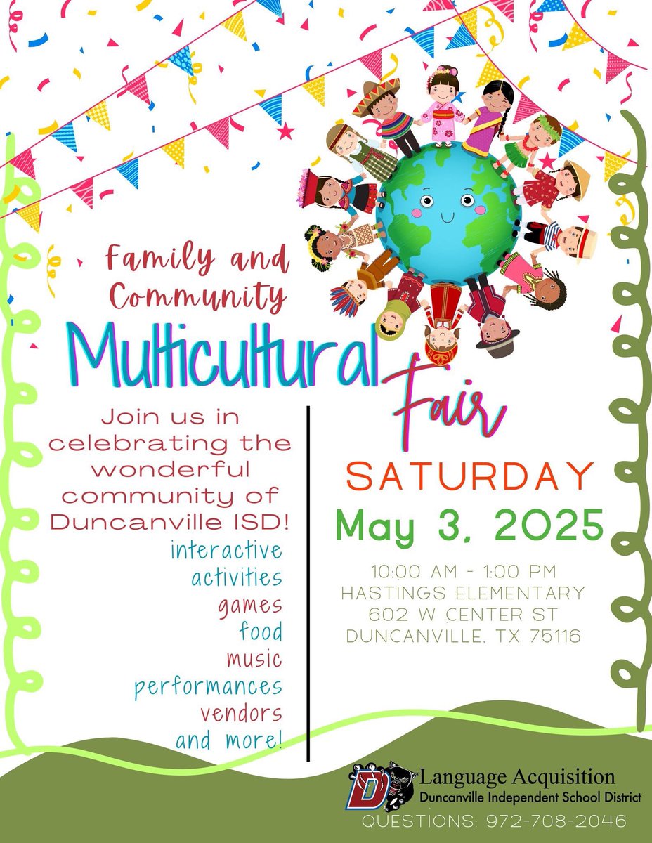 Reed made a joyful noise at the Multicultural Fair!📚🎉 Our librarian &amp; former Teacher of the Year shared a powerful read-aloud by Duncanville Reads author Laekan Zea Kemp, followed by a festive make-your-own maracas craft with families!🌎🥁#LeadWithImpact #DuncanvilleReads