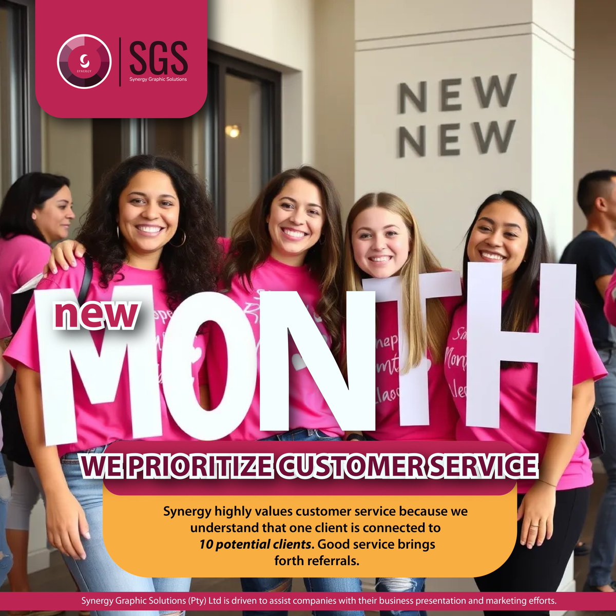 OrgSynergy's tweet image. New Month of May we want to share the importance of customer service. Customer service is important as it brings forth referrals. Word of mouth is a very powerful form of marketing.

We are here to be of service and deliver on service promises.
#synergygraphics #synergy #may