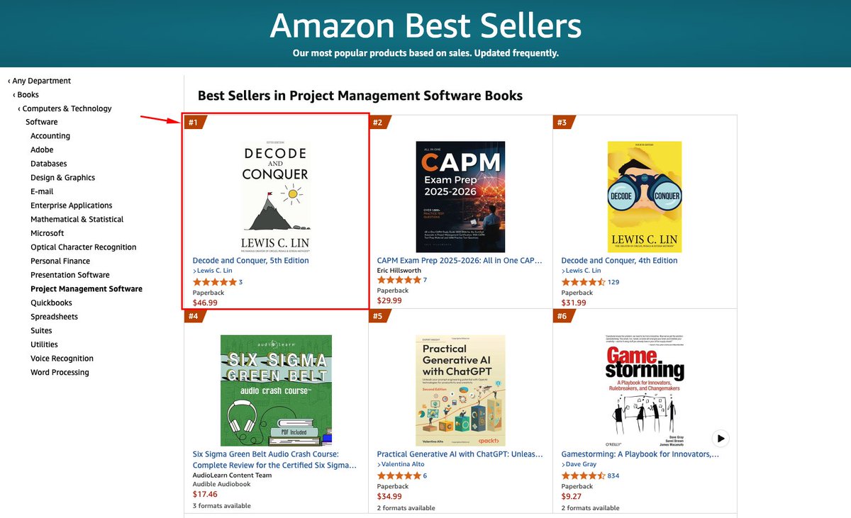 Woo hoo! 🎉 Decode and Conquer 5th edition is NOW AVAILABLE!

✅ Named #1 book on Amazon
✅ Get your copy: lewis-lin.com/decode-and-con…
✅ Learn more about the 10 seismic shifts that have transformed PM interviews: lewislin.substack.com/p/the-wait-is-…

#productmanagement