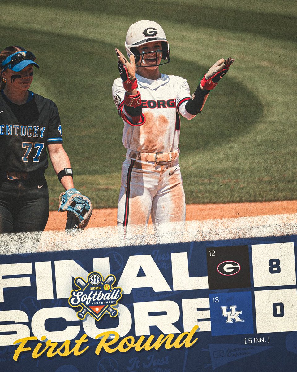 Southeastern Conference (@sec) on Twitter photo DAWGS HAD A DAY 🐶🔥
No. 12 <a href="/UGASoftball/">Georgia Softball</a> run rules Kentucky en route to the second round!
#SECSB x #SECTourney DAWGS HAD A DAY 🐶🔥
No. 12 <a href="/UGASoftball/">Georgia Softball</a> run rules Kentucky en route to the second round!
#SECSB x #SECTourney