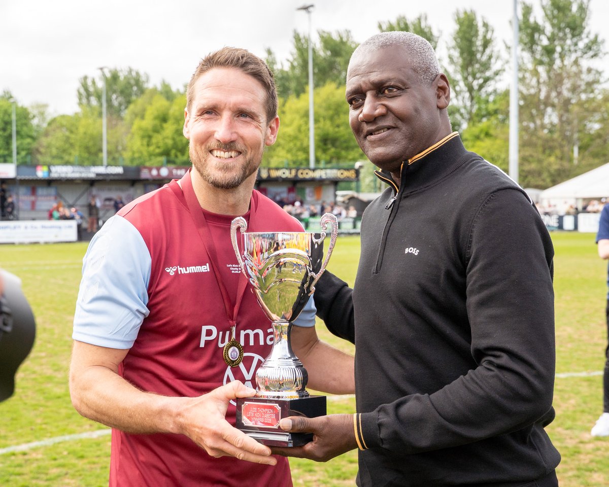 Good to see <a href="/SouthShieldsFC/">South Shields FC</a> legends playing against a 'Rest of the World XI' and winning in the Let's Kick Diabetes charity match. Brought back a lot of good memories! 
#LETSKICKDIABETES