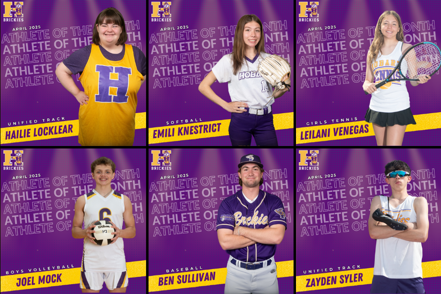 AthleticsHobart's tweet photo. Congrats to our April Brickie Athletes of the Month!
Hailie Locklear - Unified Track
Emili Knestrict @BrickieSoftball
Leilani Venegas @HobartHSTennis
Joel Mock @BrickieVBall
Ben Sullivan @HobartBaseball
Zayden Syler - Unified Track
Way to #BEOP! #BrickiePride #WorkWorkWork https://t.co/MtVsc2caZ7