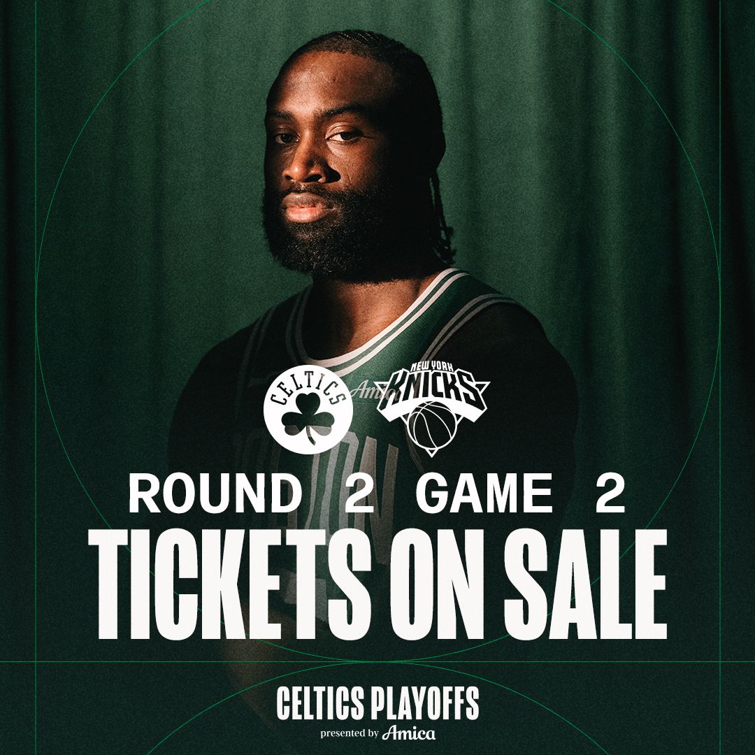 celtics's tweet photo. We want YOU in the building tomorrow night ☘️

Find Game 2 tix now: https://t.co/YIS6BOWdtf https://t.co/aOjzWGUin1