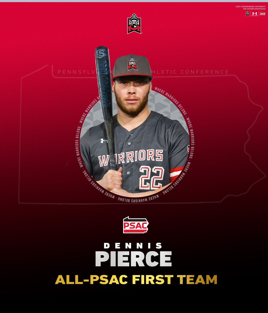 ESUWarriors's tweet image. 𝐀𝐥𝐥 𝐂𝐨𝐧𝐟𝐞𝐫𝐞𝐧𝐜𝐞⚔️⚾ 

Congratulations to Caden Parker, Dennis Pierce, Jack Rothenhausler,  Ethan Woods, Walker Zampella, and Shanley Wall for earning All-PSAC honors! This marks the second consecutive season ESU has had six All-PSAC selections, and the fourth straight…