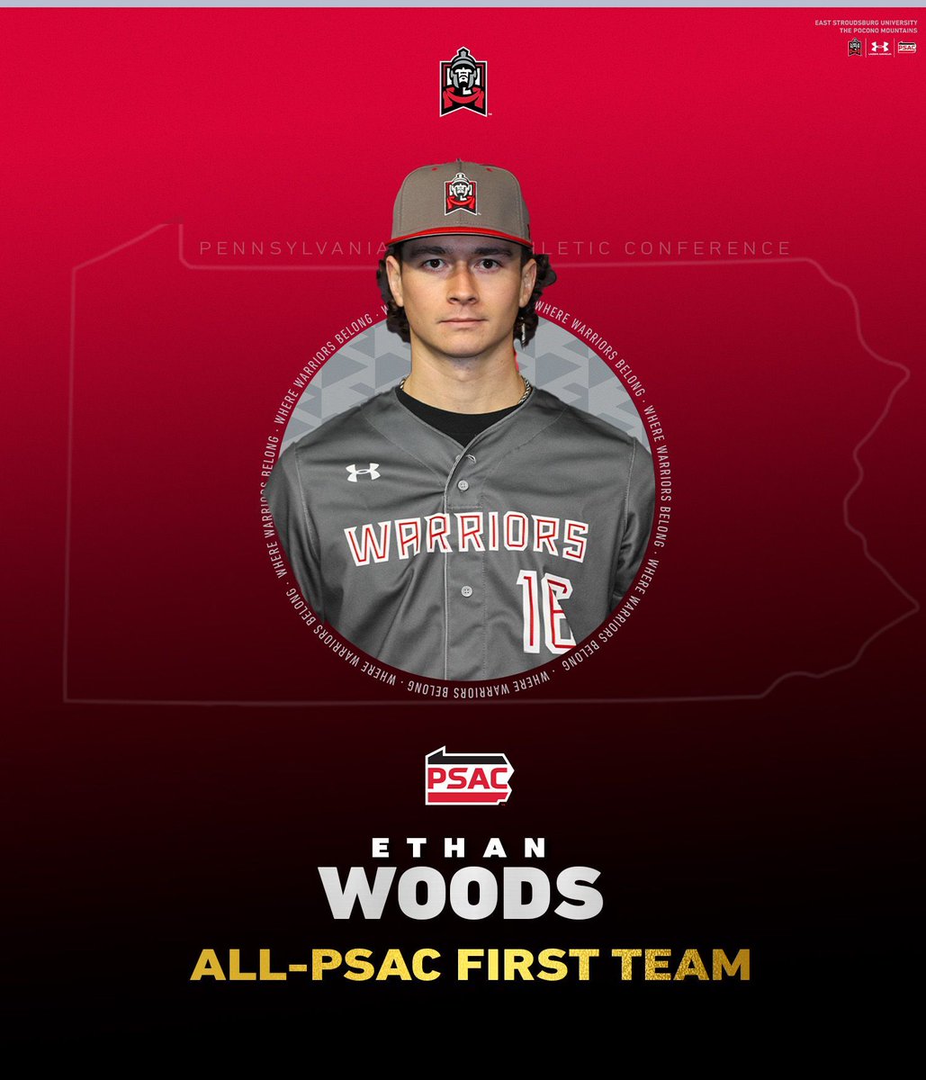 ESUWarriors's tweet image. 𝐀𝐥𝐥 𝐂𝐨𝐧𝐟𝐞𝐫𝐞𝐧𝐜𝐞⚔️⚾ 

Congratulations to Caden Parker, Dennis Pierce, Jack Rothenhausler,  Ethan Woods, Walker Zampella, and Shanley Wall for earning All-PSAC honors! This marks the second consecutive season ESU has had six All-PSAC selections, and the fourth straight…