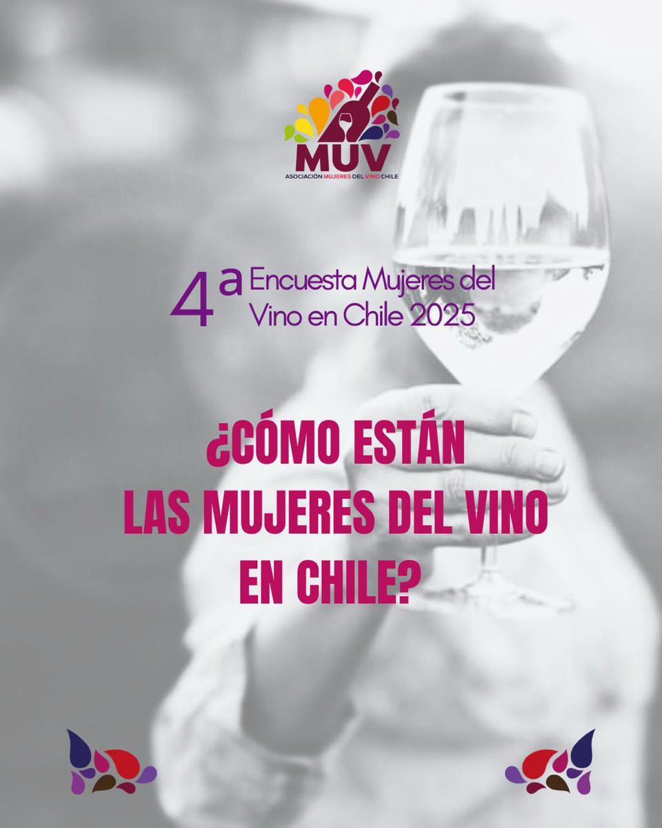 ¡𝗛𝗔𝗬 𝗣𝗢𝗖𝗢 𝗧𝗜𝗘𝗠𝗣𝗢! 🕒 Responde la 4ª Encuesta MUV Chile 2025 sobre las mujeres del vino chileno 🍷💜.

👉 Disponible hasta el 15 de mayo.
👉 No importa si no estás asociada a mujeresdelvinochile.cl, ¡todas contamos!

docs.google.com/forms/d/e/1FAI…