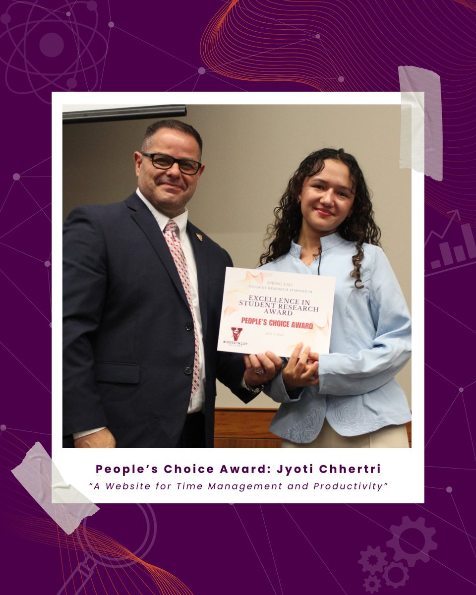 🎓 175+ students presented at Missouri Valley College’s Spring Student Research Symposium on May 5!

🏆Congrats to our winners!

#MVCproud #StudentResearch #AcademicExcellence