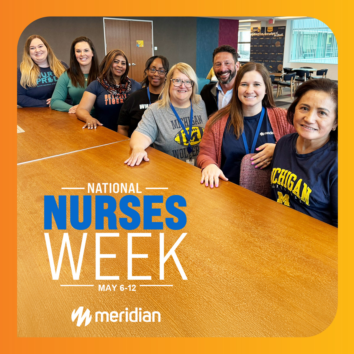 Happy National Nurses Week! This week, we celebrate our outstanding team of nurses who are the heart of Meridian. Your unwavering dedication and compassion play a crucial role in keeping our members healthy. Thank you for always going above and beyond! 

#NationalNursesWeek