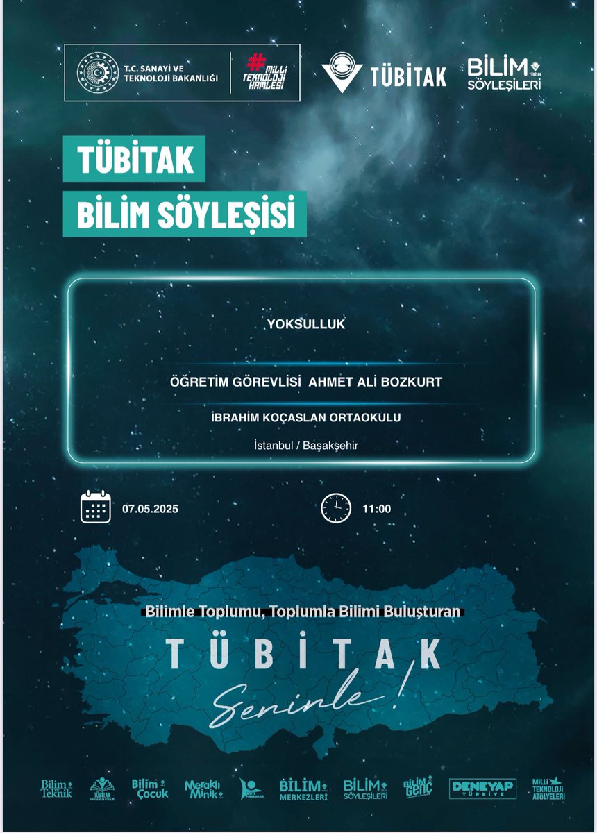 📢 TÜBİTAK Bilim Söyleyişleri tüm hızıyla devam ediyor! Üç okulumuzda, alanında uzman akademisyenlerimiz öğrencilerimizle bir araya gelerek bilimsel bilgi ve ilhamı paylaşıyor.

#TÜBİTAKBilimSöyleyişleri 

<a href="/tcmeb/">Millî Eğitim Bakanlığı</a> <a href="/Yusuf__Tekin/">Yusuf Tekin</a> <a href="/MucahitYentur/">Murat Mücahit Yentür</a> <a href="/onegicemil/">Cemil Özgür Öneği🇹🇷</a> <a href="/ahmetcoskun6134/">AHMET COSKUN</a> <a href="/Tubitak/">TÜBİTAK</a>