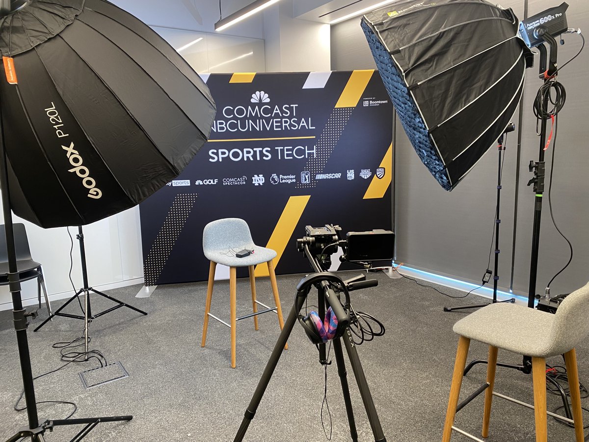 ComcastSport's tweet image. Behind the scenes at COMBINE 2025. The lights are on, the mics are clipped, and the stories are about to be told.
Who’s in the hot seat? Could be a founder. A partner. Maybe both. One thing’s for sure—game-changing conversations are happening right here in Philly.