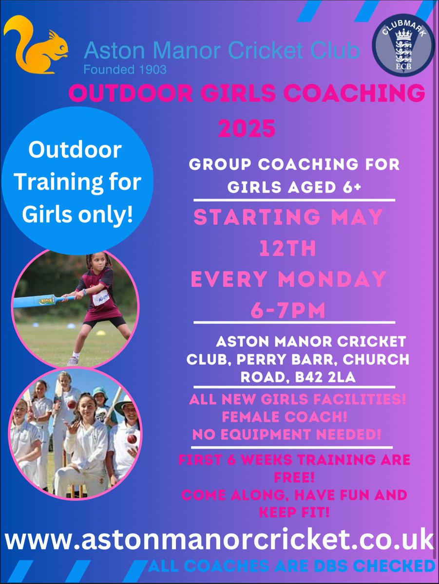 ⭐️Opening of the girls changing room this FRIDAY!⭐️

Free session for any girl who attends &amp; joins the girls only session

Please can all girls &amp; anyone interested please come down &amp; parents please be around to watch the opening of the changing room.

Coaching 6-7pm
Opening 7pm