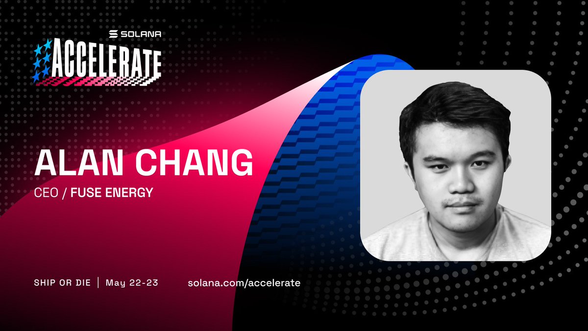Fuse Energy (@fuseenergy) on Twitter photo Power grids are failing. Blackouts are rising. Demand is exploding.
@AlanChangUK is building a new kind of energy system: decentralized, intelligent, unstoppable.
Hear his vision live at <a href="/SolanaConf/">Solana Breakpoint π¦πͺ Abu Dhabi Dec 11-13</a> this month in New York! Power grids are failing. Blackouts are rising. Demand is exploding.
@AlanChangUK is building a new kind of energy system: decentralized, intelligent, unstoppable.
Hear his vision live at <a href="/SolanaConf/">Solana Breakpoint π¦πͺ Abu Dhabi Dec 11-13</a> this month in New York!