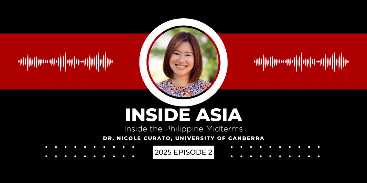 AsianDemocracy's tweet image. In the latest episode of CAD's podcast, @NicoleCurato of @UniCanberra joins to discuss the upcoming midterm elections in the Philippines. #Halalan2025 #Eleksyon2025 bit.ly/4jQfaEY