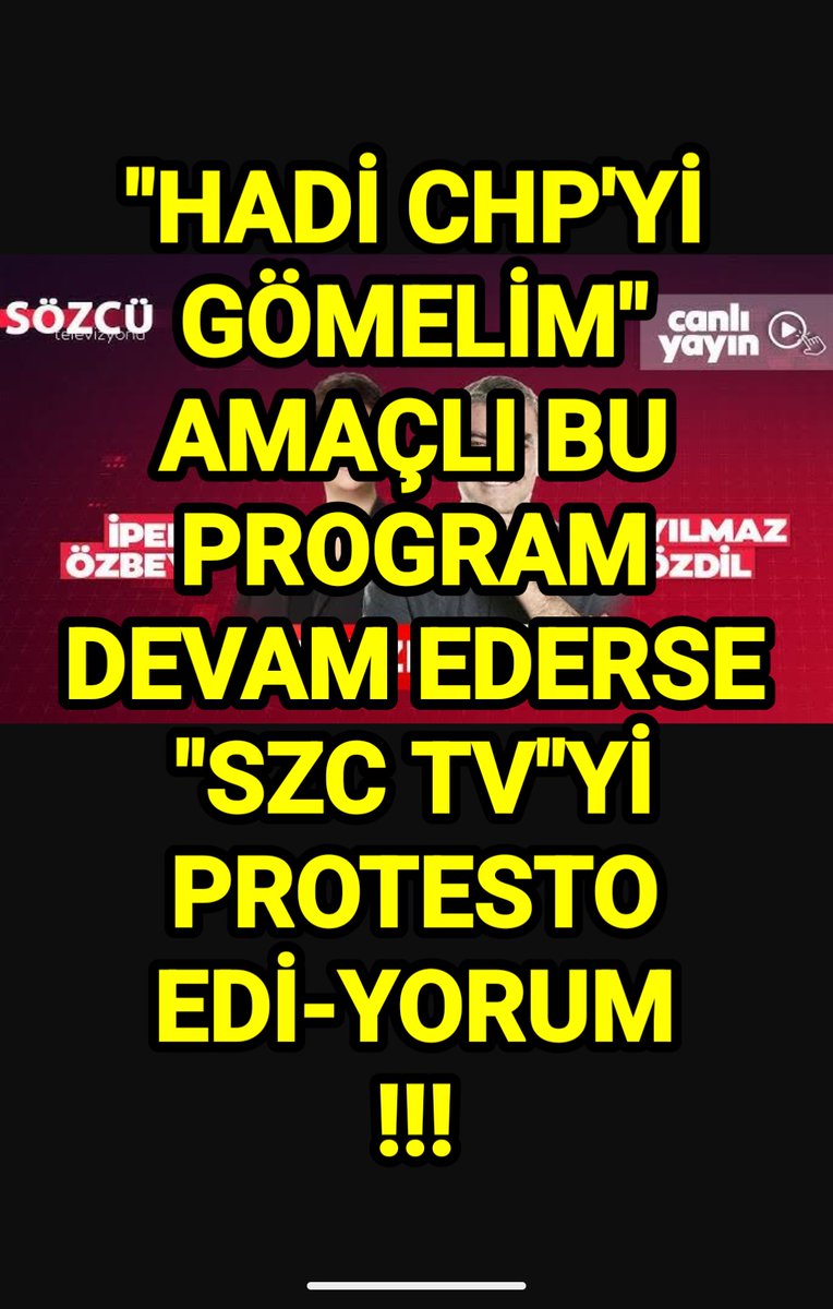DERDİNİZ NE SİZİN ???
<a href="/szctelevizyonu/">SÖZCÜ Televizyonu</a> <a href="/ipekkozbey/">İpek Özbey</a> <a href="/Yilmaz_Ozdill/">Yılmaz ÖZDİL</a> 
Bilginize: <a href="/herkesicinCHP/">CHP 🇹🇷</a> <a href="/CHP_iletisim/">CHP İletişim</a> <a href="/eczozgurozel/">Özgür Özel</a> <a href="/ekrem_imamoglu/">Ekrem İmamoğlu</a>