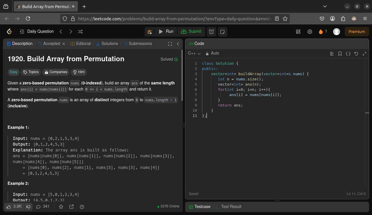gourish_rajput's tweet photo. Back to the grind! 👨💻
Solved today’s LeetCode DCC after an exam break. ✅
Felt great to return—consistency > perfection.
Let’s keep it rolling! 🔁
🔗 GitHub: https://t.co/kmlhdYqZ1K
#LeetCode #100DaysOfCode #DSA #LearnInPublic #BackToCode https://t.co/8vy7QhvdHk