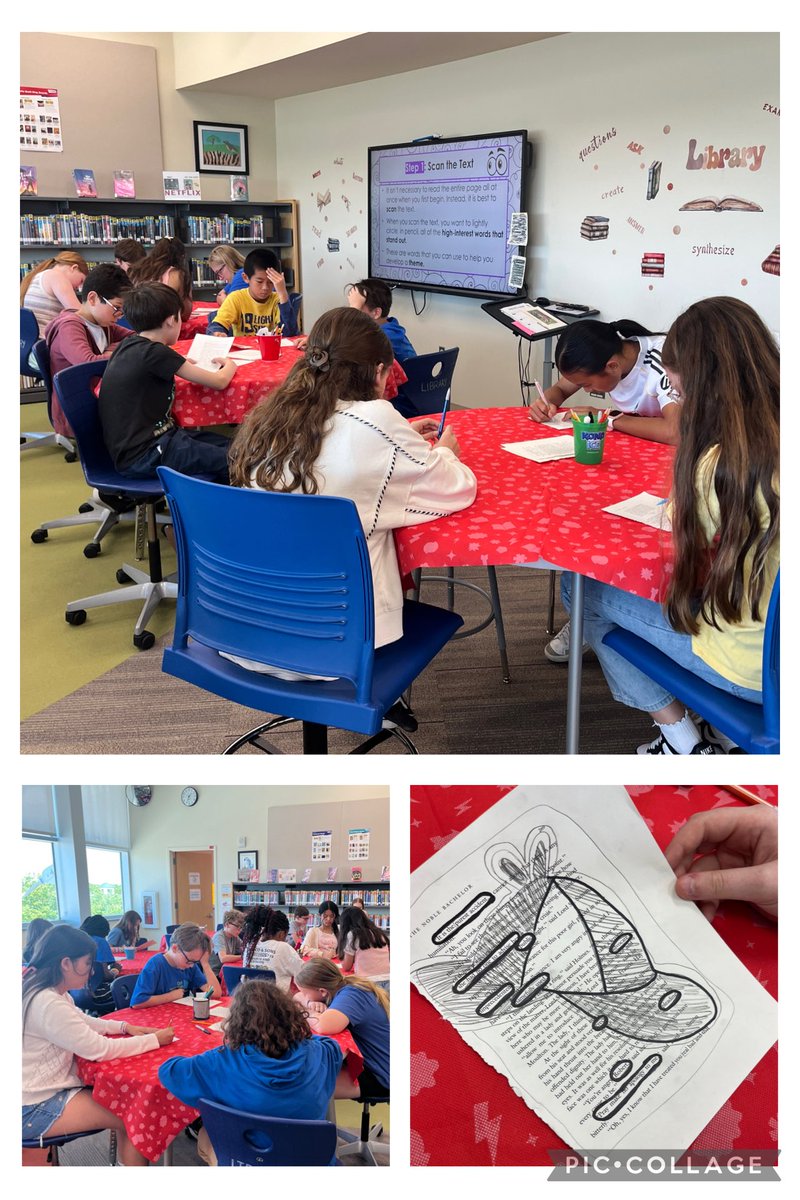 abgerman's tweet photo. It’s been a super fun kick off to the mystery unit in sixth grade with Mrs. Furrer‘s classes, using blackout poetry to connect and excite! https://t.co/pzxK2IPsjY