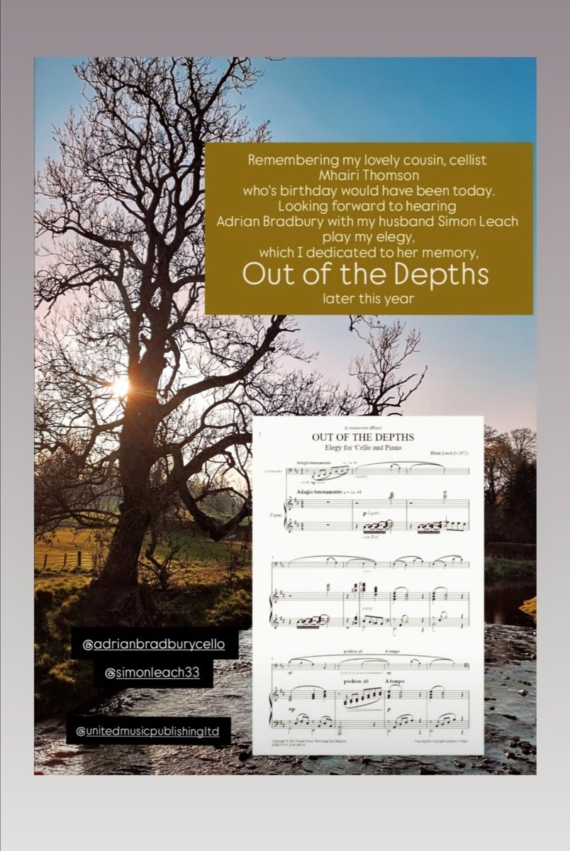 Helen Leach (@helenleachmusic) on Twitter photo Looking forward to hearing Cellist Adrian Bradbury and my husband Simon Leach play my elegy Out of the Depths later this year. Sheet music available <a href="/UnitedMusicPubl/">United Music Publishing Ltd</a> Looking forward to hearing Cellist Adrian Bradbury and my husband Simon Leach play my elegy Out of the Depths later this year. Sheet music available <a href="/UnitedMusicPubl/">United Music Publishing Ltd</a>