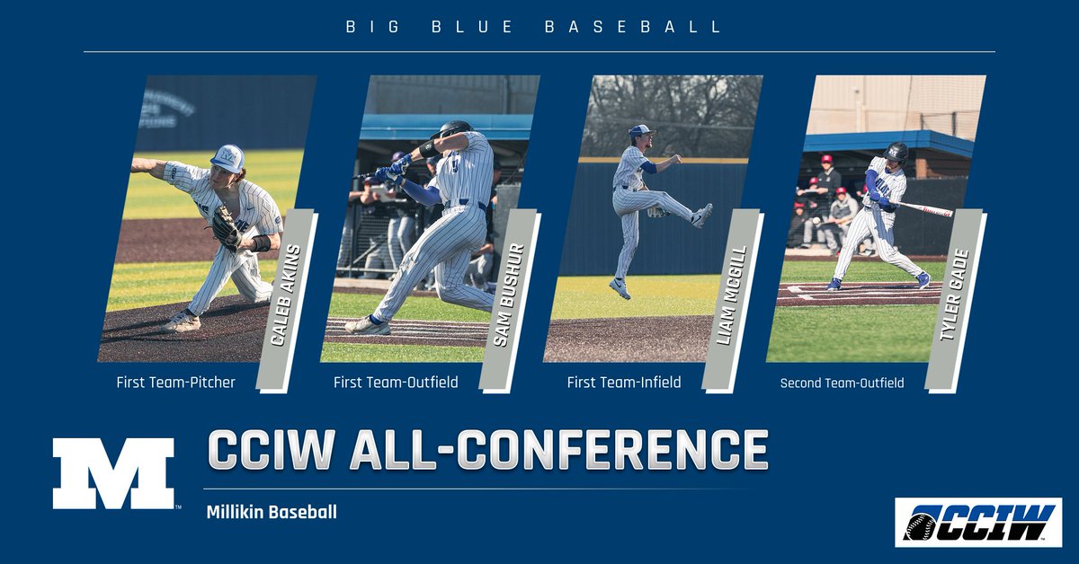 Millikin University Athletics (@mubigblue) on Twitter photo Four Millikin baseball players earn All-Conference honors.  Go Big Blue! Four Millikin baseball players earn All-Conference honors.  Go Big Blue!