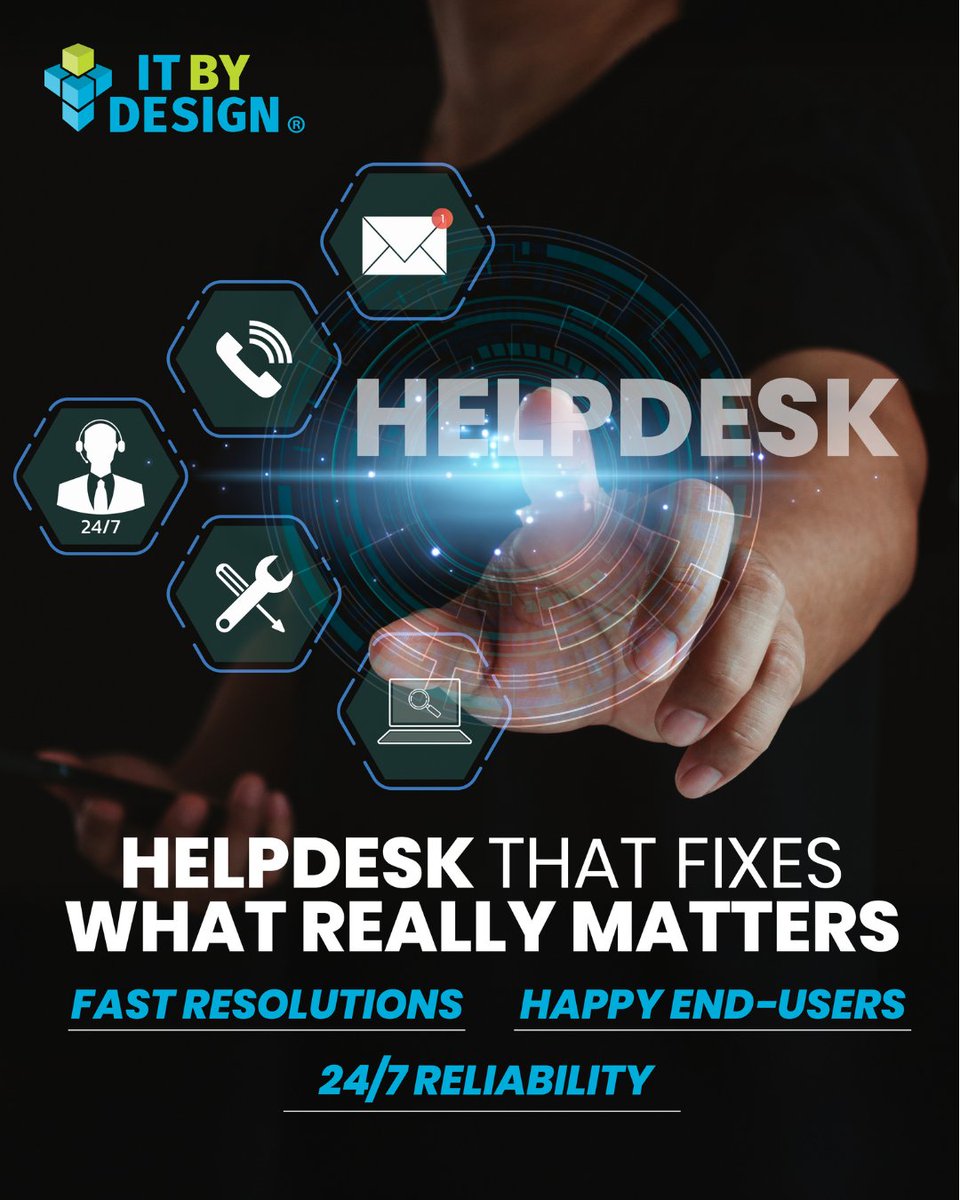 IT_BY_DESIGN's tweet image. Your helpdesk is your frontline for client experience. The best ones are fast, proactive, and data-driven. Ready to level up yours? 👉 hubs.ly/Q03lkhBy0

#HelpdeskExcellence #MSPSuccess #ClientSatisfaction #ProactiveSupport