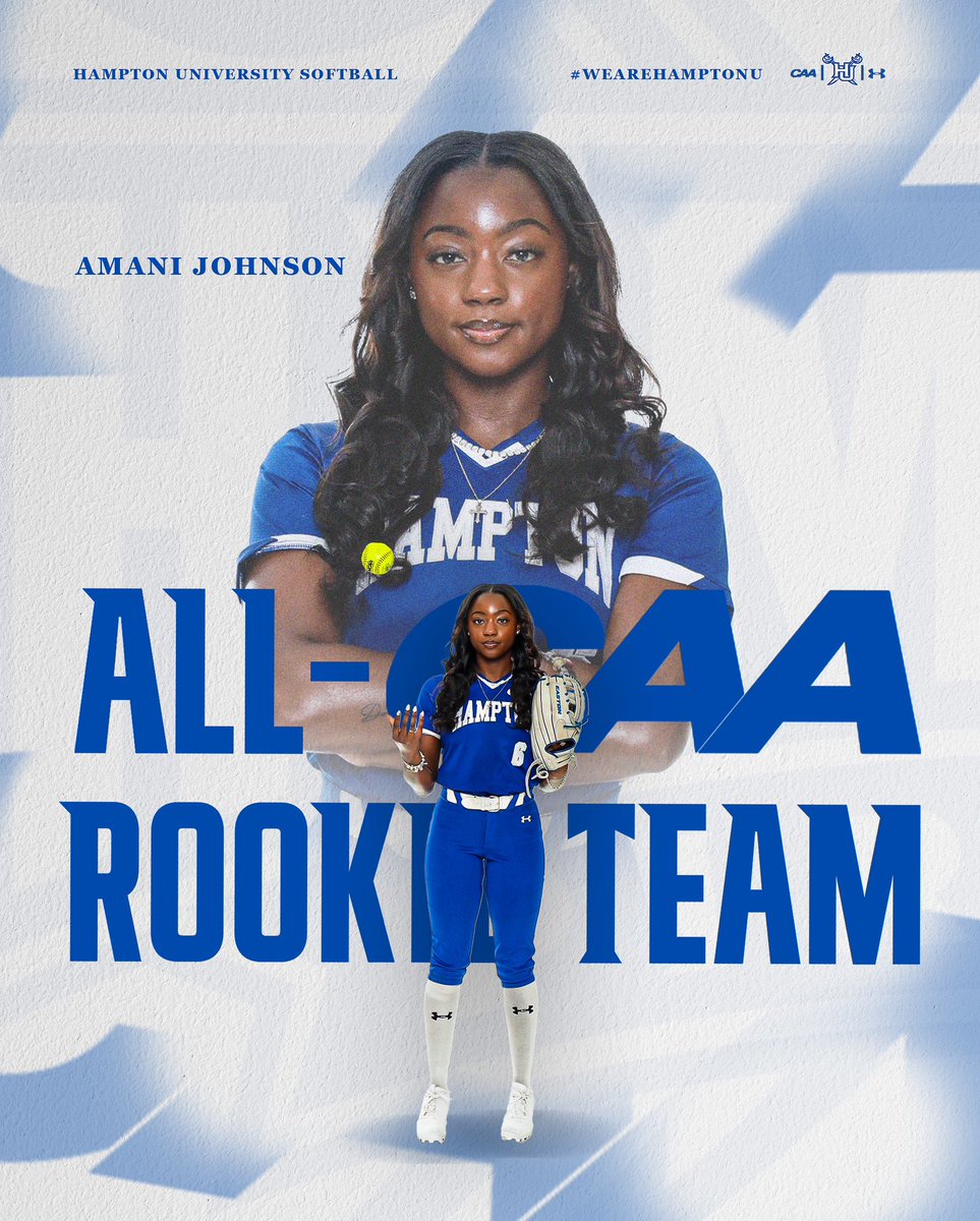 Congratulations to Amani Johnson on being named to the All-CAA Rookie Team!

#WeAreHamptonU