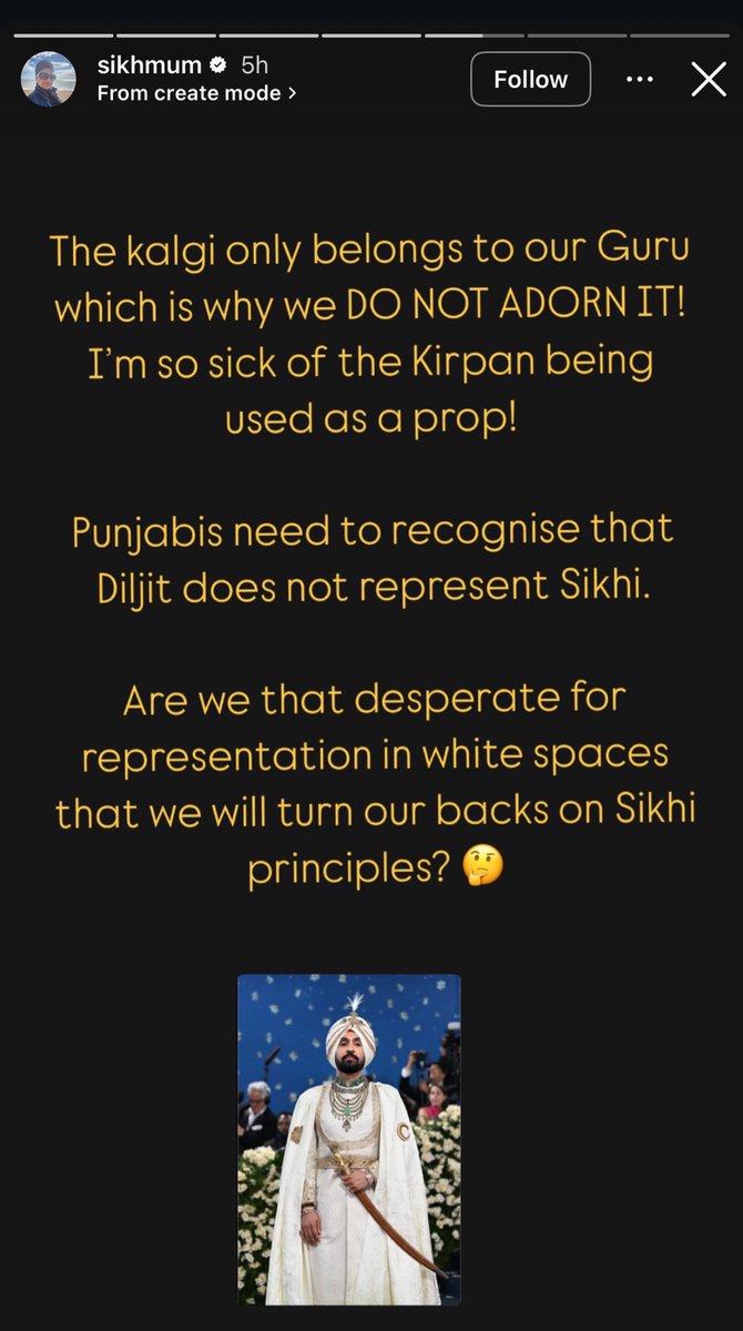 jassa84's tweet photo. Saw this post on instagram going viral. 

Respectfully I massively disagree and I’ll outline why.

Criticism, esp on matters of Gurmat should be based on fact and history. https://t.co/UfdIsqoNqW