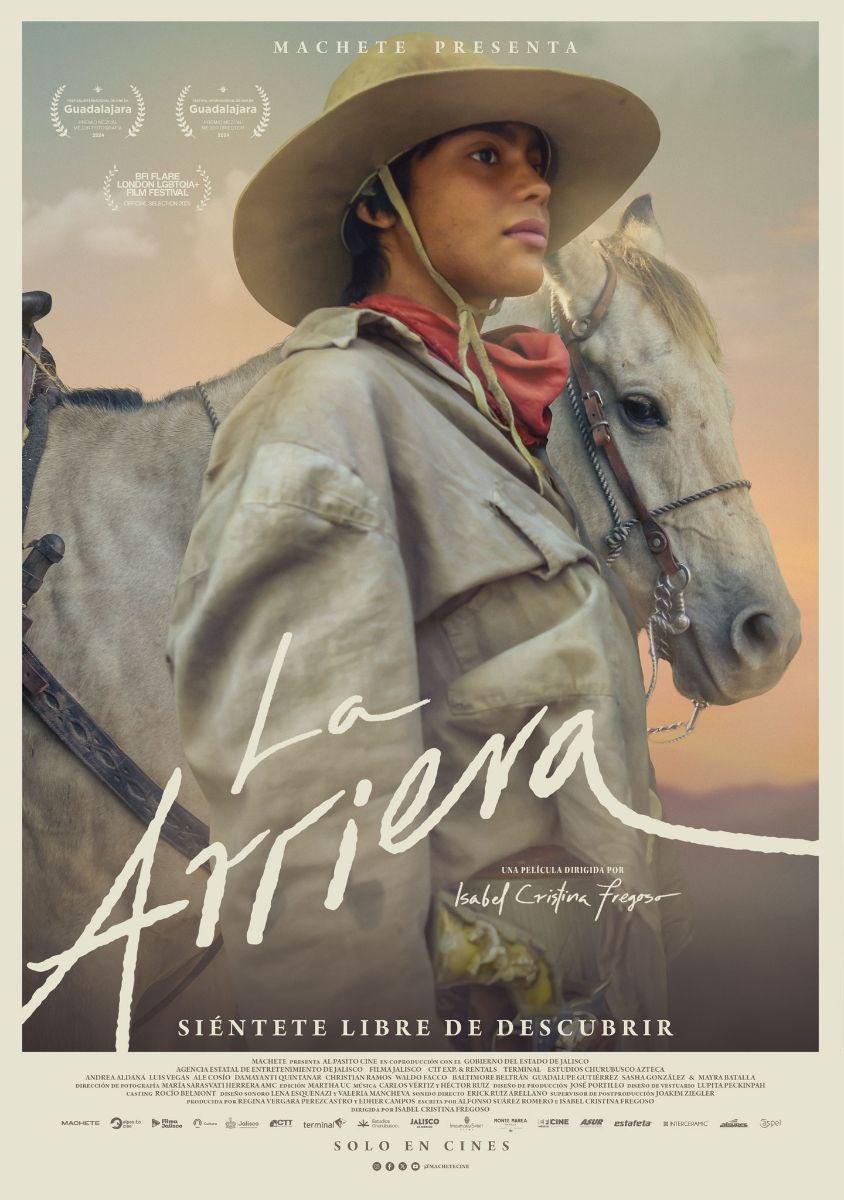 ¡Filmada en Jalisco! Este 19 de junio, el cine mexicano se transforma en un espacio de libertad, valentía y descubrimiento con #LaArriera, cinta dirigida por Isabel Cristina Fregoso.