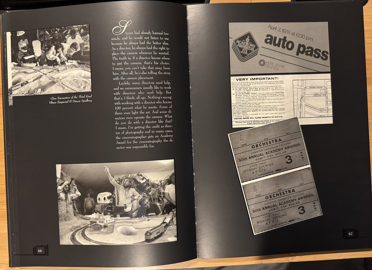 OurCE3K's tweet image. Got an incredible bound book celebrating the work of Vilmos Zsigmond produced when he won a lifetime achievement award! #vilmoszsigmond #closeencountersofthethirdkind #closeencounters #ce3k #stevenspielberg