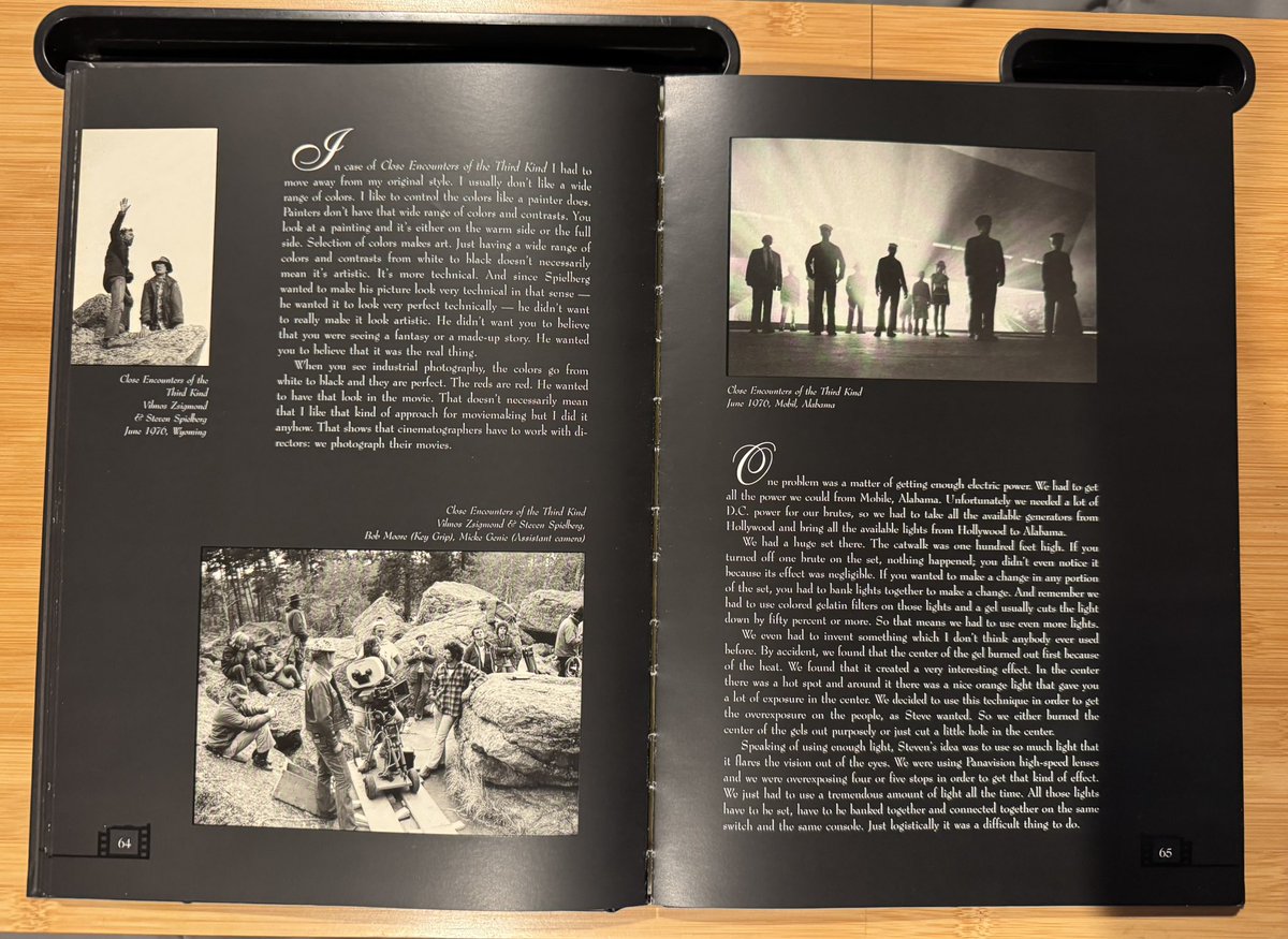 OurCE3K's tweet image. Got an incredible bound book celebrating the work of Vilmos Zsigmond produced when he won a lifetime achievement award! #vilmoszsigmond #closeencountersofthethirdkind #closeencounters #ce3k #stevenspielberg