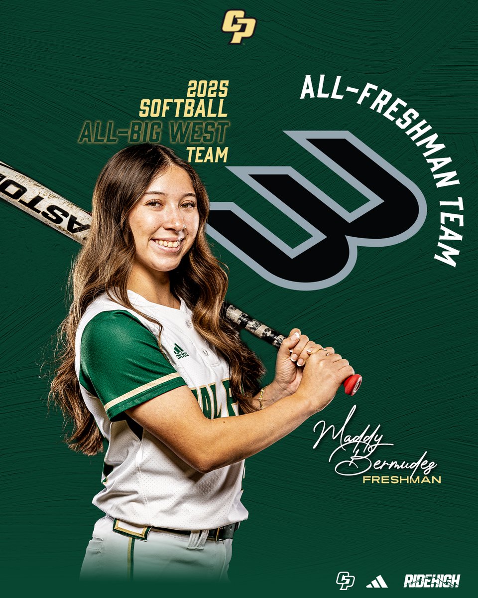 Finishing as Cal Poly's leading hitter in 2025 and starting all 47 games during her first season, outfielder Maddy Bermudez was named to the Big West All-Freshman Team Tuesday!
#RideHigh