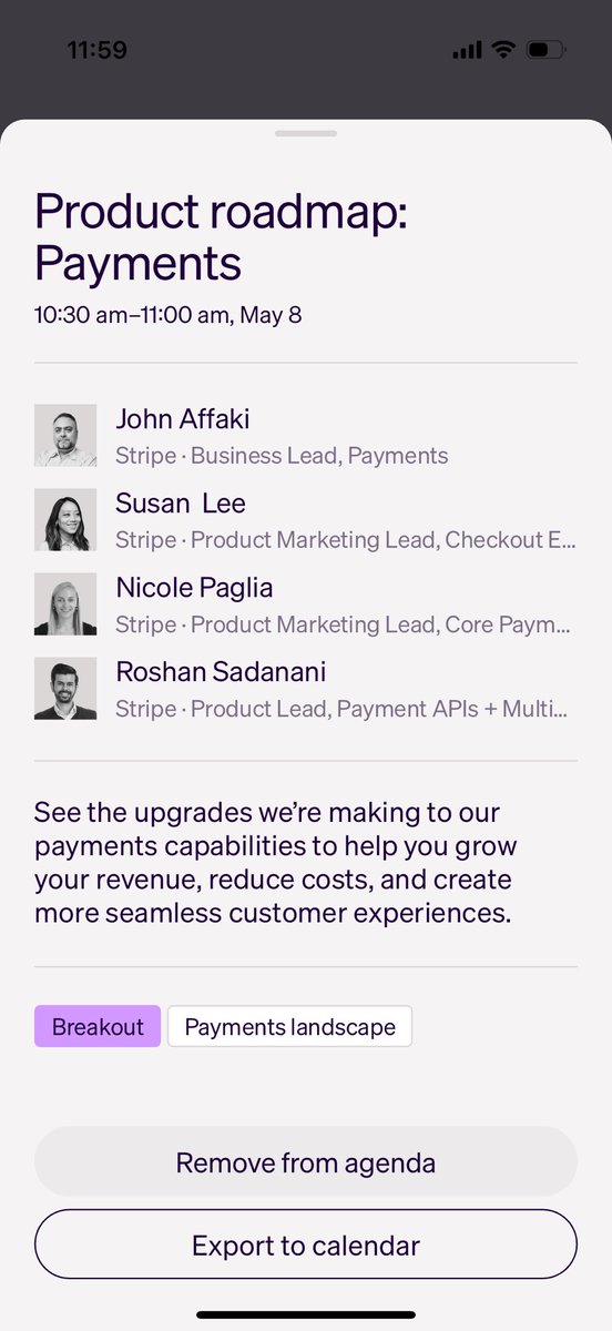 blattus's tweet image. Stripe Sessions is this week! So excited about all of the announcements and will be sharing a bit about them on Thursday too.