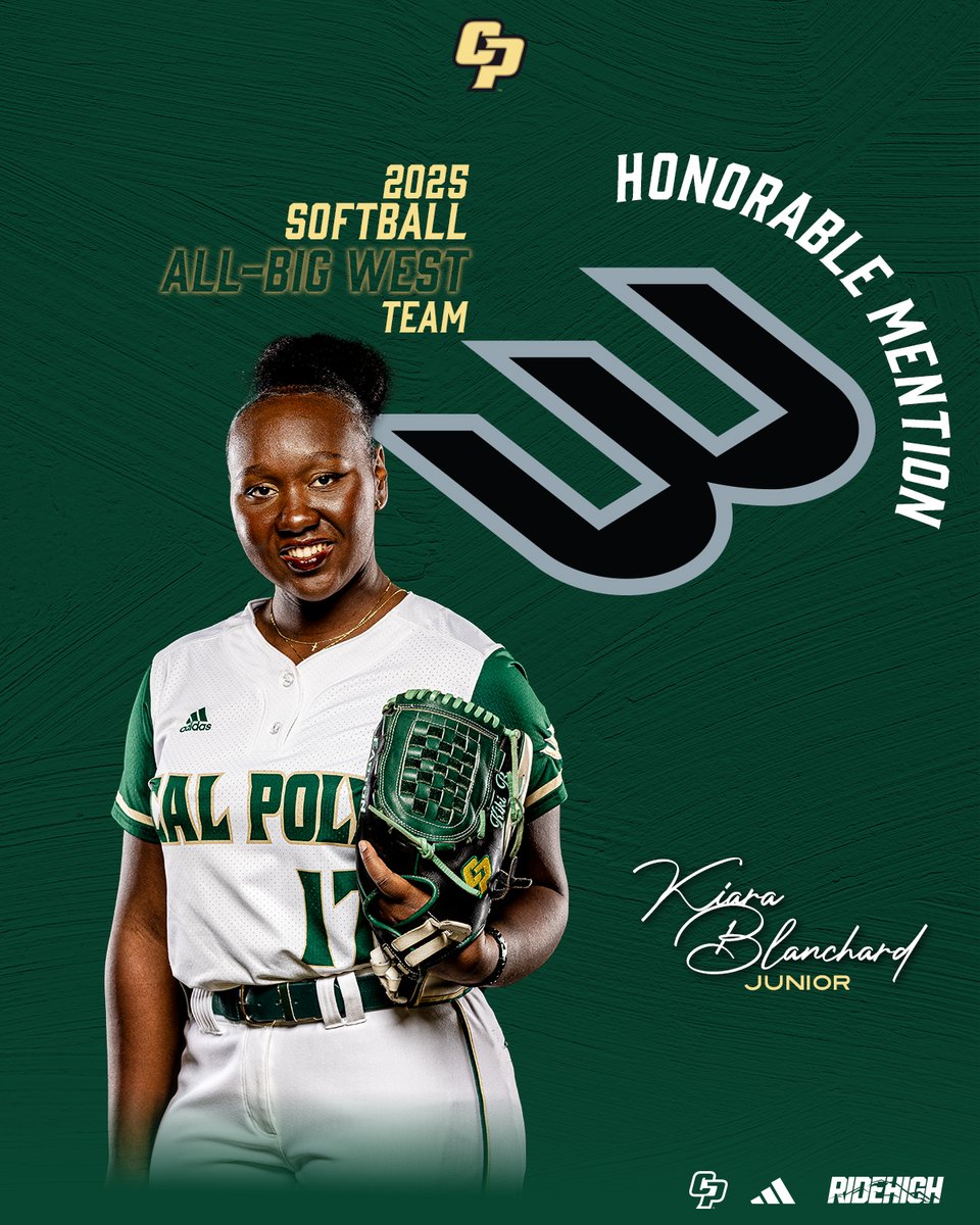 One of the conference's top all-around hitters in 2025, junior outfielder Kiara Blanchard earned a second straight All-Big West honorable mention award Tuesday!
#RideHigh