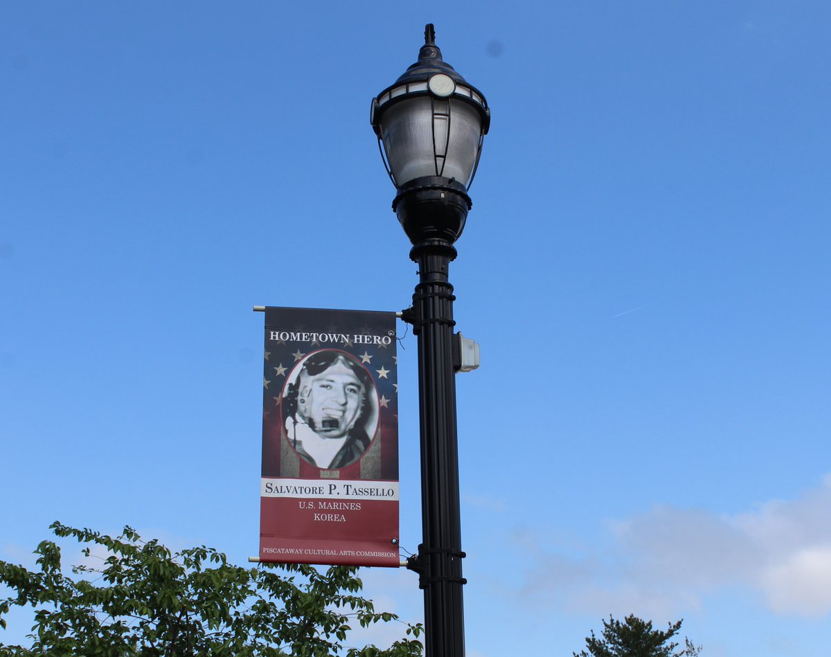#Piscataway Public Works has begun putting up our Hometown Heroes banners in advance of #MemorialDay.
