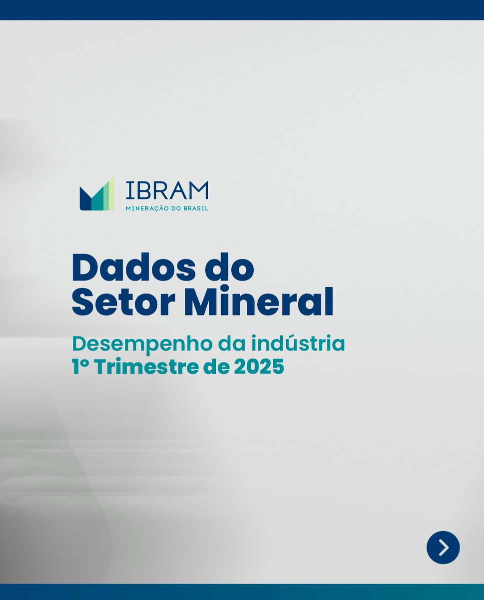 Dados atualizados sobre o desempenho do setor mineral no primeiro trimestre de 2025 já estão disponíveis!

Quer conferir todos os detalhes? O conteúdo completo está disponível no nosso site. Acesse o link 
ibram.org.br/wp-content/upl…
