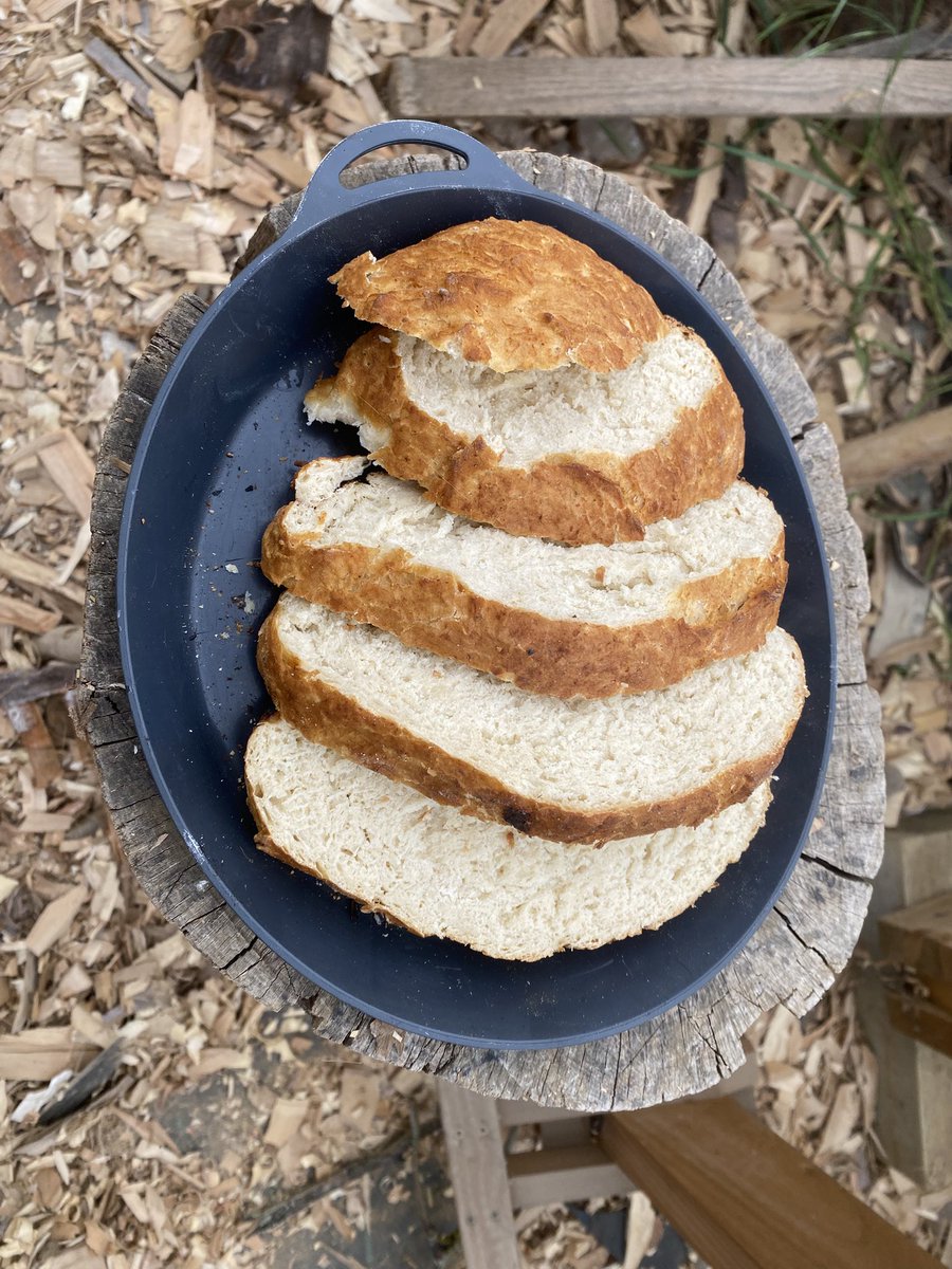 silverbackmpr's tweet image. Bread making during Bushcraft enrichment @Charles_Read_