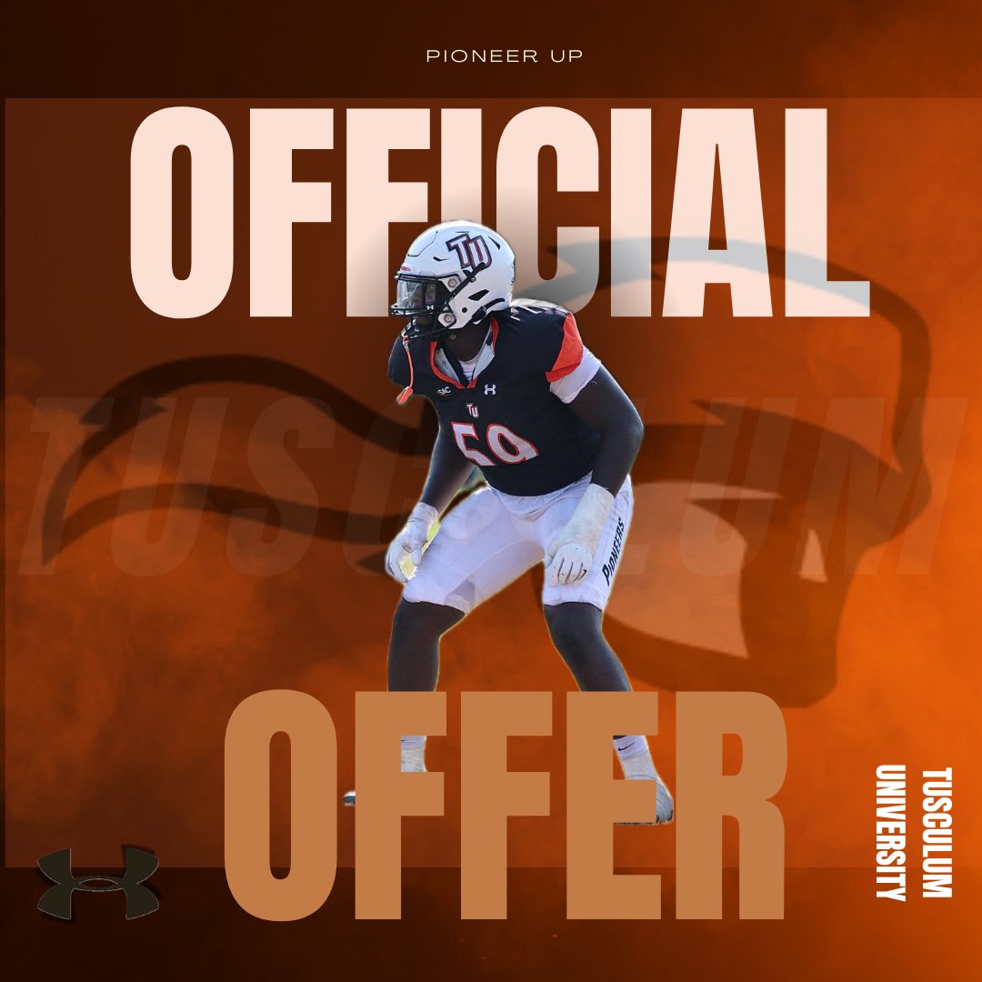 ColbeHaddox's tweet image. AGTG ‼️ Blessed to receive offer from Tusculum University @Coachev4